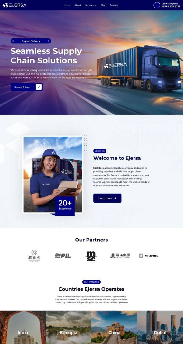 Ejersa Website