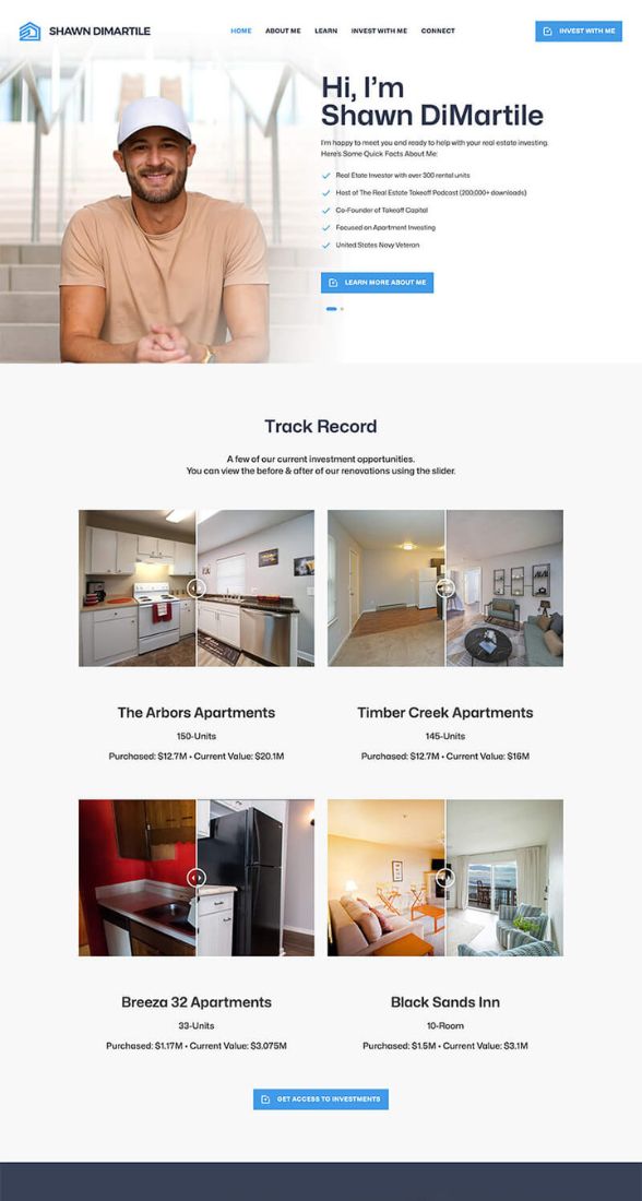 Shawn DiMartile Website